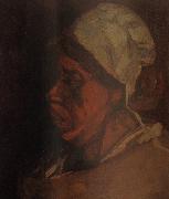 Vincent Van Gogh Head of a Peasant Woman with White Cap (nn04) oil